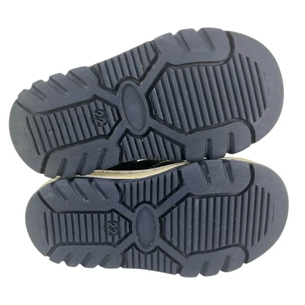 NA! Toddler EU‎ 22 | US 6 Made in Italy Blue Leather Sandal Snap Closure